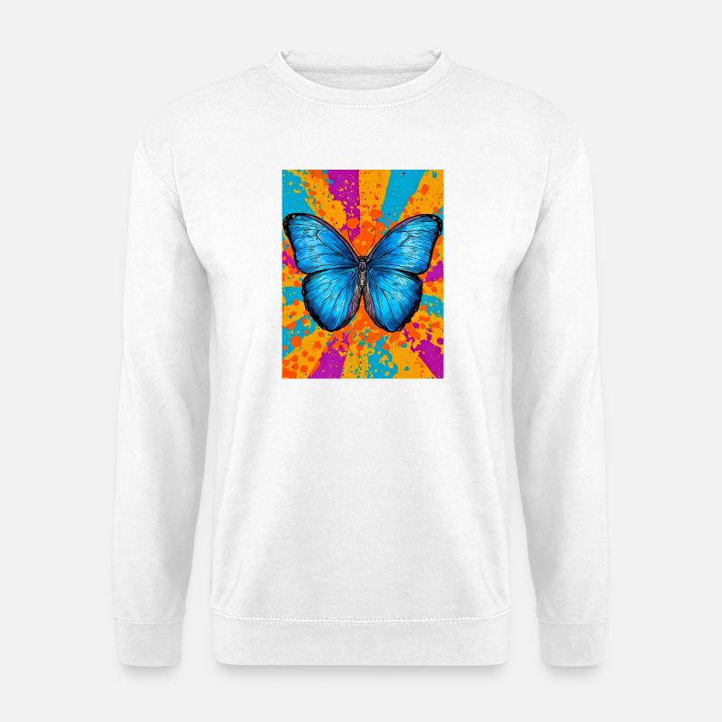 Schmetterling - Unisex Pullover - Weiß