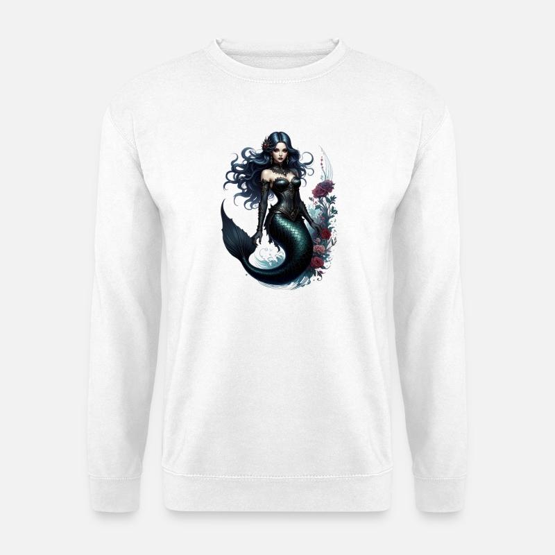 Gothic Meerjungfrau - Unisex Pullover - Weiß