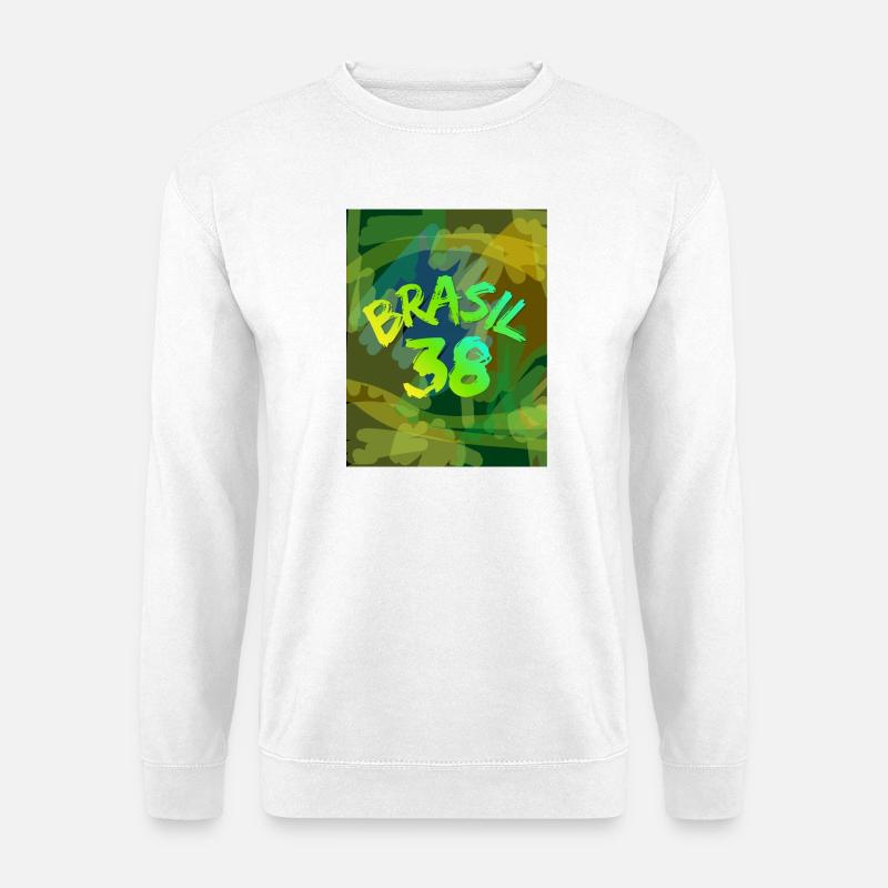 Brasil 38 Neon Brush - Unisex Sweatshirt - white