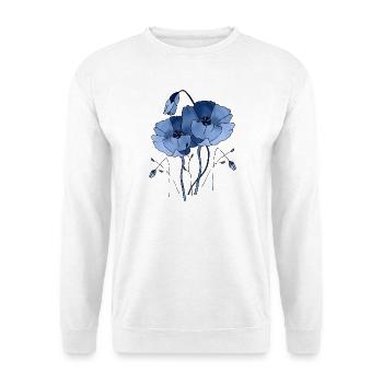 Fleur - Sweat-shirt Unisexe - blanc - Devant