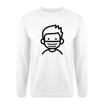 mask - Unisex Sweatshirt - white - Front