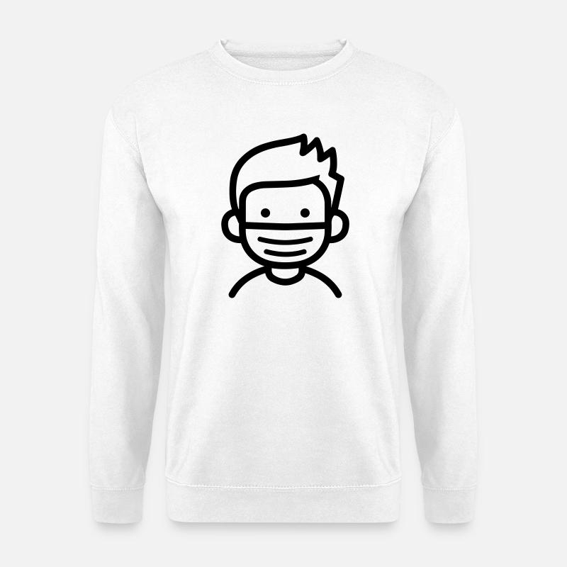 mask - Unisex Sweatshirt - white
