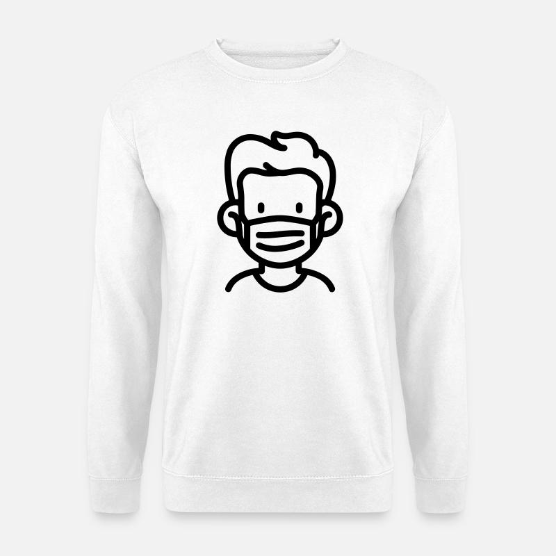 mask - Unisex Sweatshirt - white