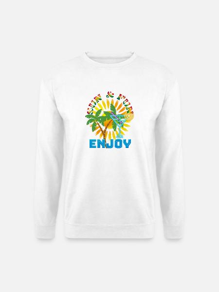 Summer, sun & enjoyment - Holiday feeling - Holidays - Unisex Sweatshirt - white