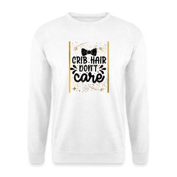Étoiles dorées sur fond noir - Sweat-shirt Unisexe - blanc - Devant