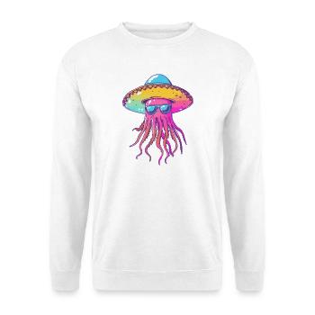 Qualle Lustig Sombrero - Unisex Pullover - Weiß - Vorne