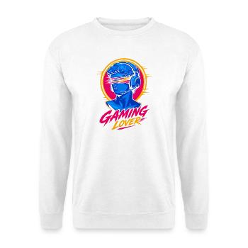 Gaming Lover Neon Headset - Unisex Pullover - Weiß - Vorne