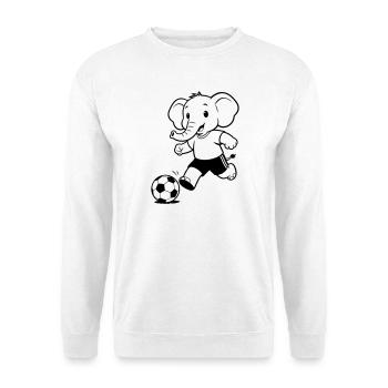 Elephant Football - Unisex Pullover - Weiß - Vorne