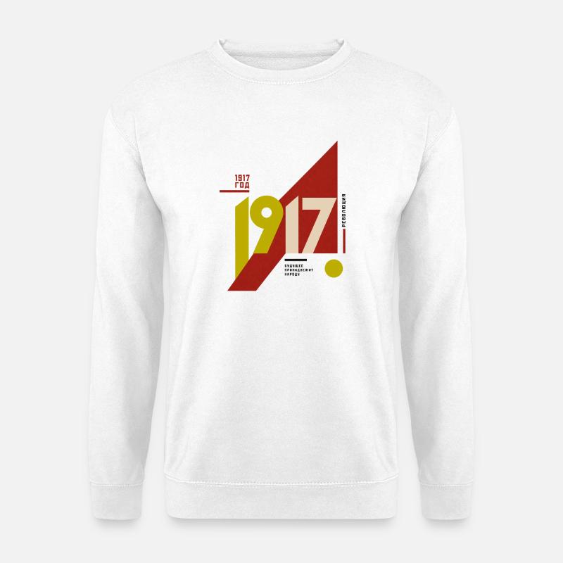 Constructivist 1917 - Russian Revolution - Unisex Sweatshirt - white