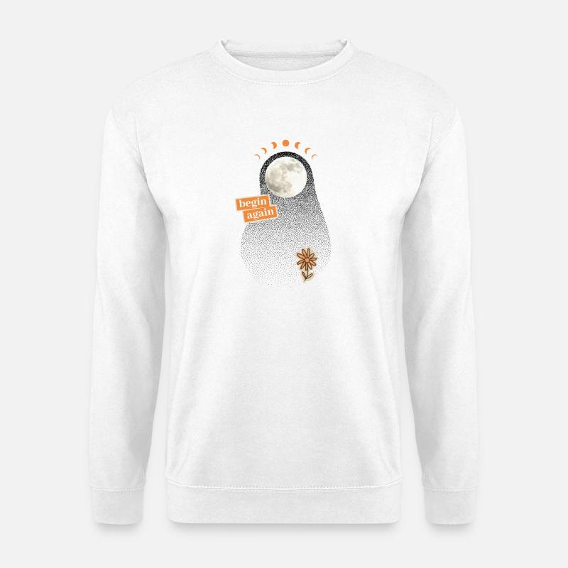 New beginning: begin again - Unisex Sweatshirt - white