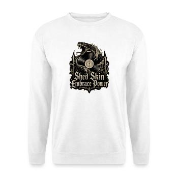Shed Skin Embrace Power – Snake Vinyl Metal - Unisex Pullover - Weiß - Vorne