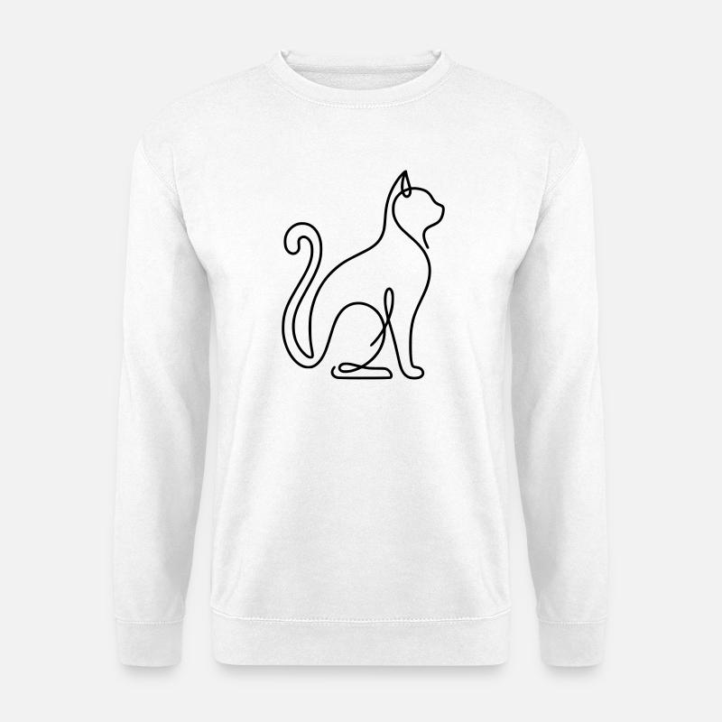 Minimalistischer Online-Chat - Unisex Pullover - Weiß