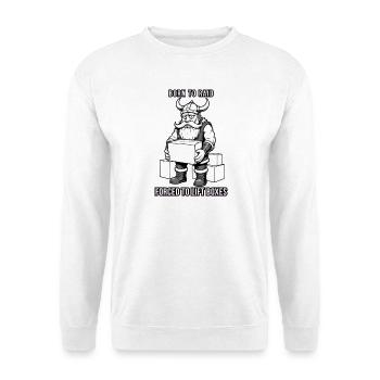 Born to Raid, Forced to Lift Boxes - Unisex Sweatshirt - white - Front