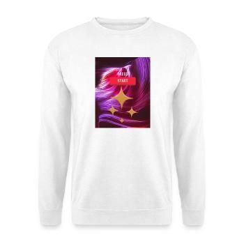 Start Retro Neon Galaxy - Unisex Pullover - Weiß - Vorne