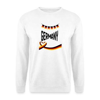 T_ShirtGEMANY - Unisex Pullover - Weiß - Vorne