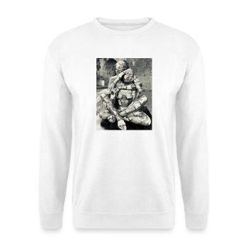 Géométrie du corps en duo - Sweat-shirt Unisexe - blanc - Devant