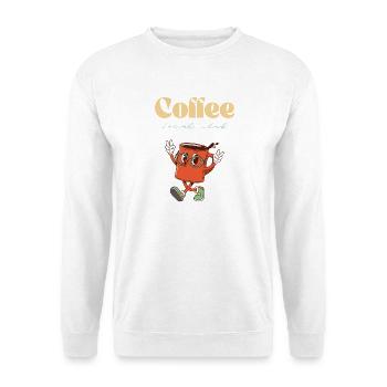 Coffee Social Club - Unisex Pullover - Weiß - Vorne