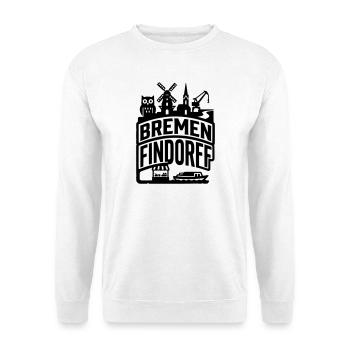 Brême Findorff – Maison & District - Sweat-shirt Unisexe - blanc - Devant