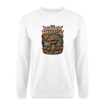 Heavy Metal Pumpkin Massacre - Unisex Pullover - Weiß - Vorne