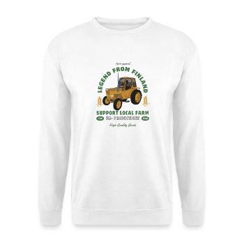 Finnish Farm Legend Tractor - Unisex Sweatshirt - white - Front
