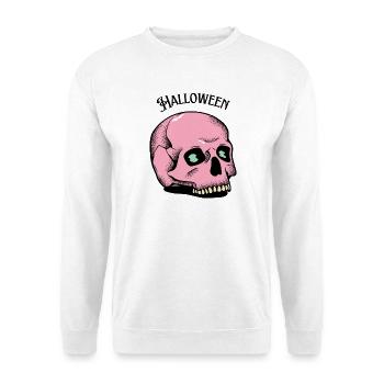 Crâne Rose Halloween Cadeau Gothique - Sweat-shirt Unisexe - blanc - Devant