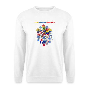 Lateinamerikanische Widerstands-Mosaikfaust - Unisex Pullover - Weiß - Vorne