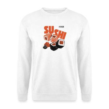 Sushi Japan Foodie Asia Essen Geschenk - Unisex Pullover - Weiß - Vorne
