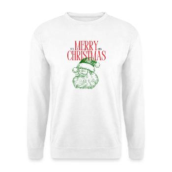 Merry_ChristmasMerry Christmas Santa Vintage Weihn - Unisex Pullover - Weiß - Vorne