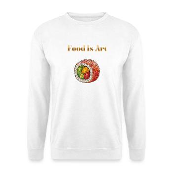 Food Is Art ... California Roll - Unisex Sweatshirt - white - Front