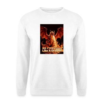 Fort comme un Dragon Tempête de Feu - Sweat-shirt Unisexe - blanc - Devant