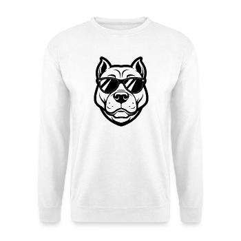 Pitbull Sunglasses - Unisex Sweatshirt - white - Front