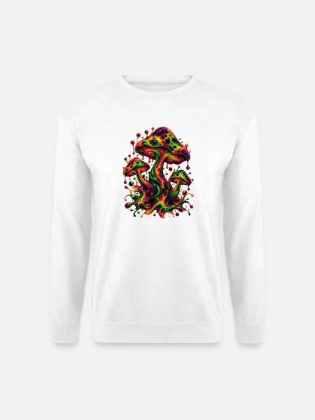 Neon-Traumlandschaft - Unisex Pullover - Weiß