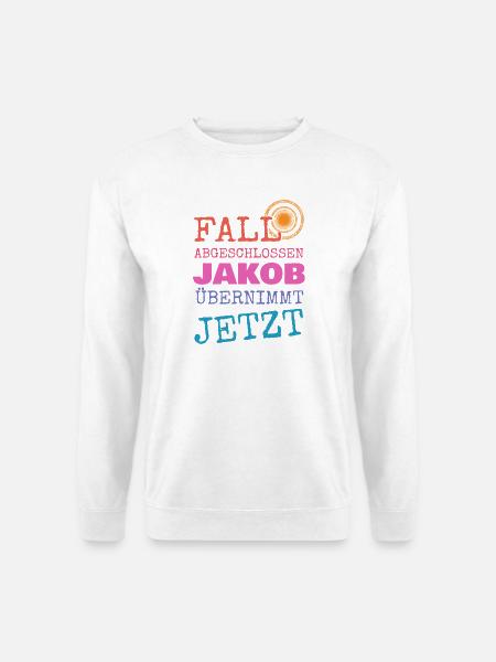 Lustig Jakob - Unisex Pullover - Weiß