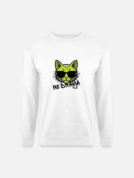 Coole Katze - Unisex Pullover - Weiß