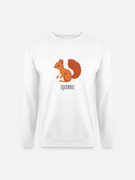 Kastanienrot Eichhörnchen - Unisex Pullover - Weiß