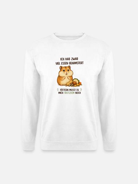 Süßer Hamster - Unisex Pullover - Weiß