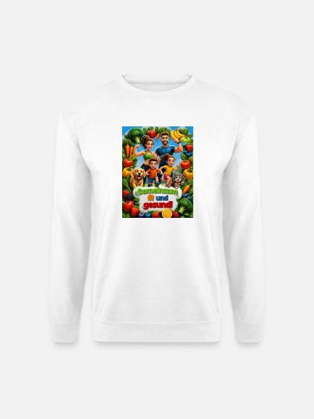 Kochen Küche Familie Essen Lebensmittel Gesund - Unisex Pullover - Weiß
