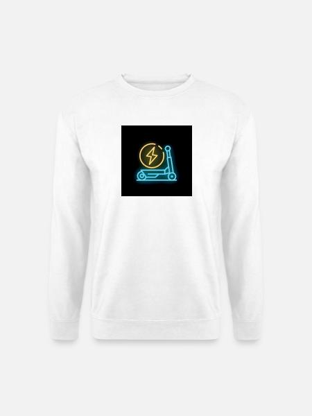 Neon Blitz Scooter - Unisex Pullover - Weiß