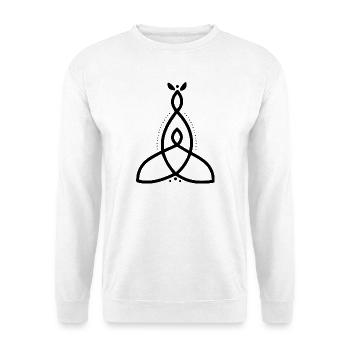 Motherhood - Unisex Pullover - Weiß - Vorne - Alina (178cm) & Michal (187cm)