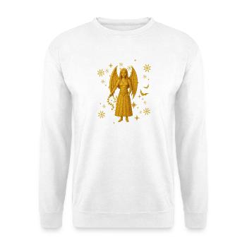 Vampir-Dämonin Edition Winter - Unisex Pullover - Weiß - Vorne - Alina (178cm) & Michal (187cm)
