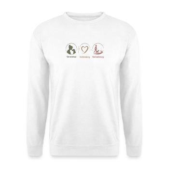 Verstehen Verbindung Veränderung Trio - Unisex Pullover - Weiß - Vorne