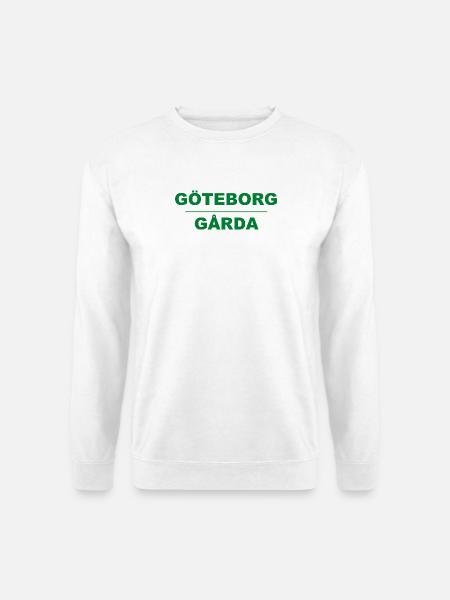 Göteborg Gårda – Green-black design - Unisex Sweatshirt - white