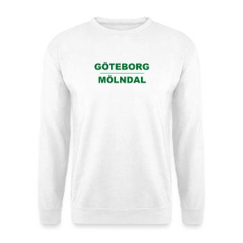 Göteborg Mölndal – Green-black design - Unisex Sweatshirt - white - Front