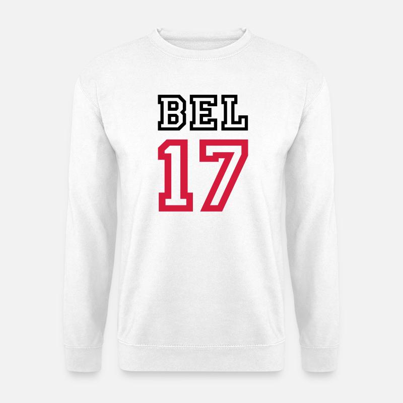 BELGIEN Belgium - Unisex Pullover - Weiß
