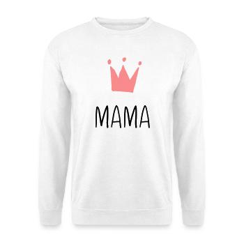 Mama Krone - Beste Mama - Unisex Pullover - Weiß - Vorne