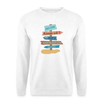 Urlaub - Unisex Pullover - Weiß - Vorne