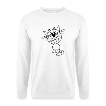 Cheshire Cat - Sweat-shirt Unisexe - blanc - Devant
