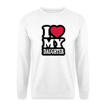 I love my daughter - Unisex Sweatshirt - white - Front