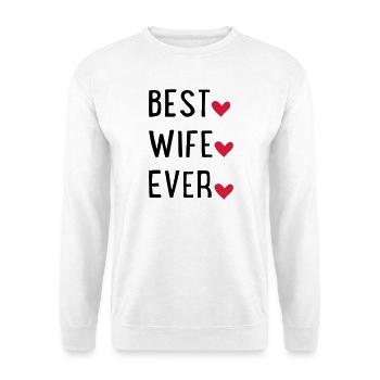 Ehefrau - Unisex Pullover - Weiß - Vorne
