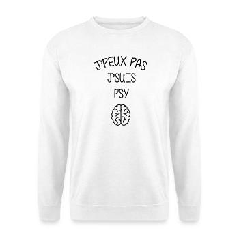 Psychologue / Psychiatre / Travail / Psychanalyste - Sweat-shirt Unisexe - blanc - Devant